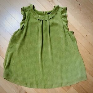 Green Ann Taylor Loft Blouse Size Small